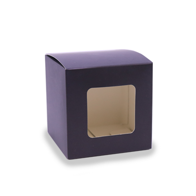 Lux Candle Gift Box - Small - Black - Window