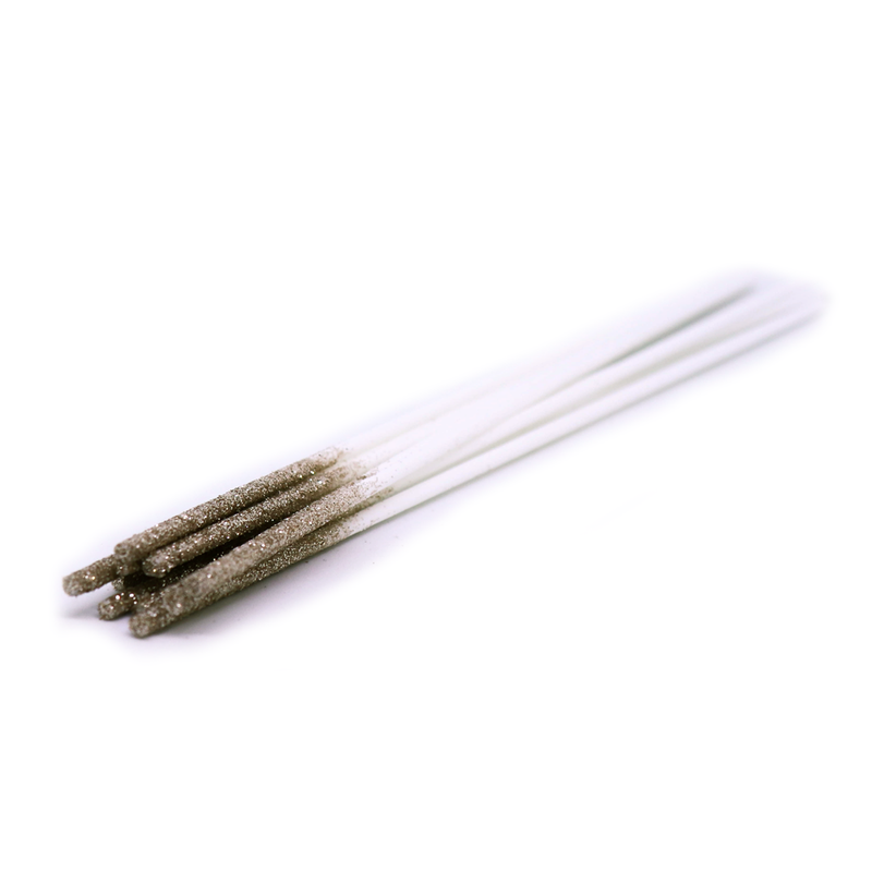 Diffuser Reeds 220mm - White Glitter Gold (6 x 10 pack)
