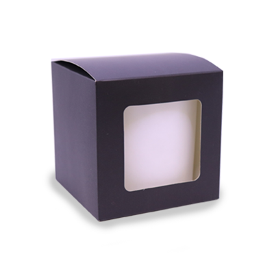 Lux Candle Gift Box - Large - Black - Window
