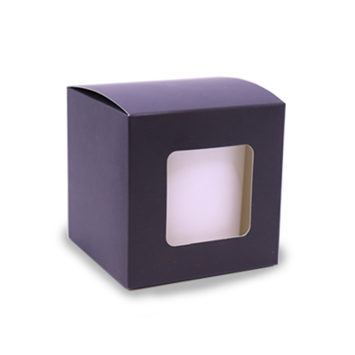 Lux Candle Gift Box - Medium - Black - Window