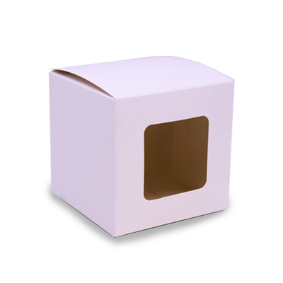 Lux Candle Gift Box - Medium - White - Window