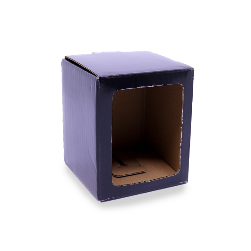 Candle Gift Box - Small - Black - with Window
