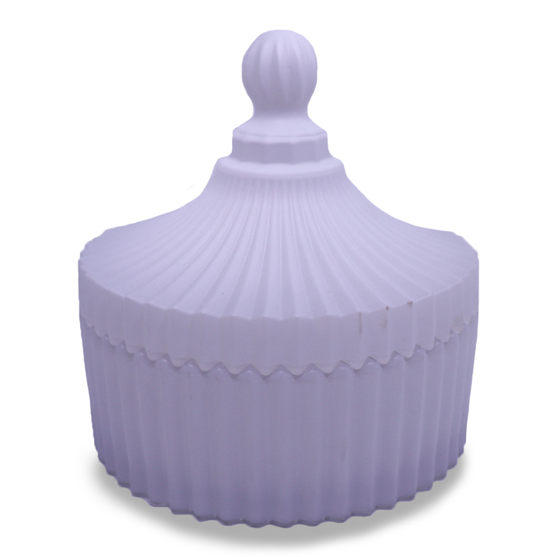 Carousel with lid - Large White